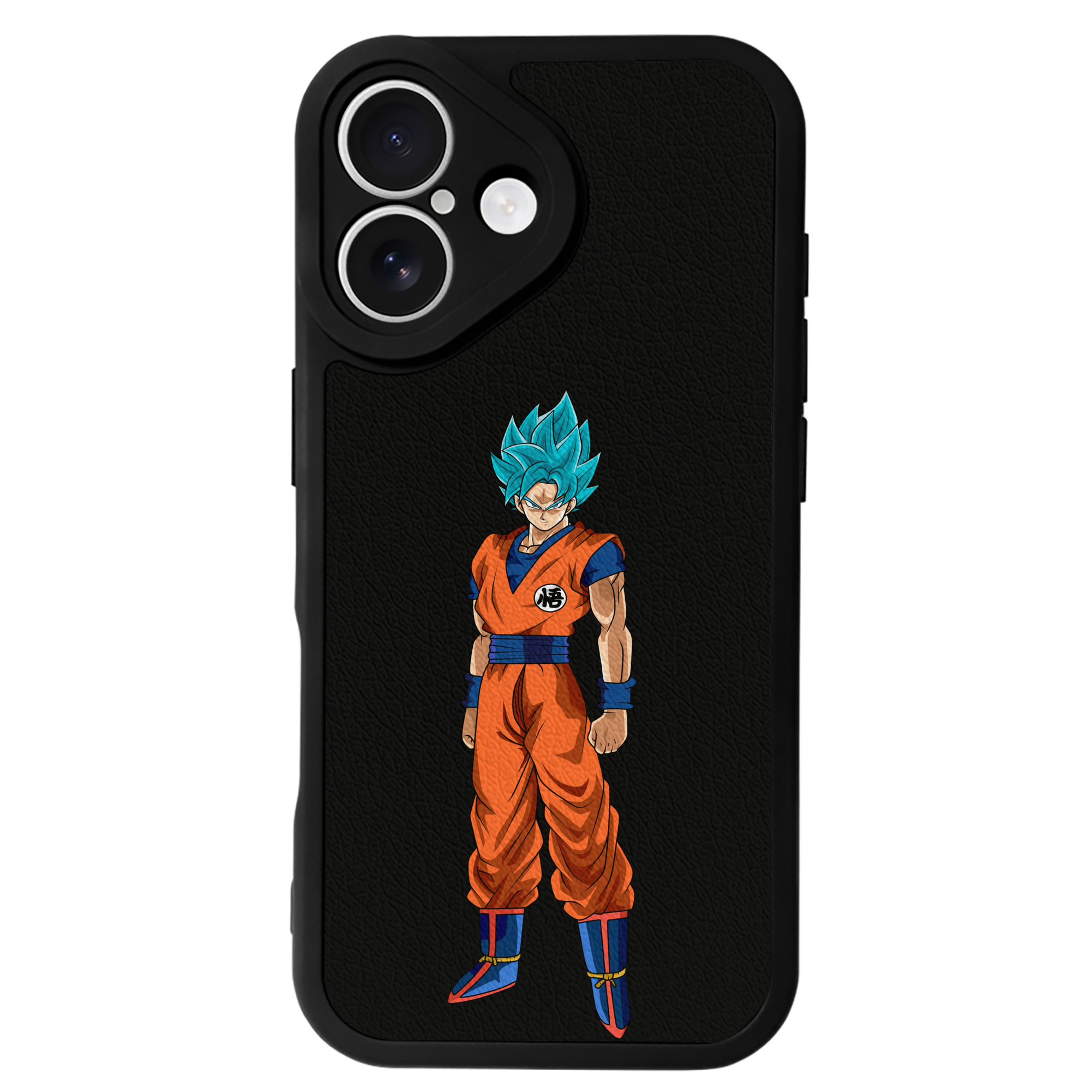 （画像用） ドラゴンボール 孫悟空（そん ごくう）Son Goku カカロット DRAGON BALL Kakarotto 【iPhone 16シリーズ対応】シリコンスマホケース（レザー調） 材質：シリコン
